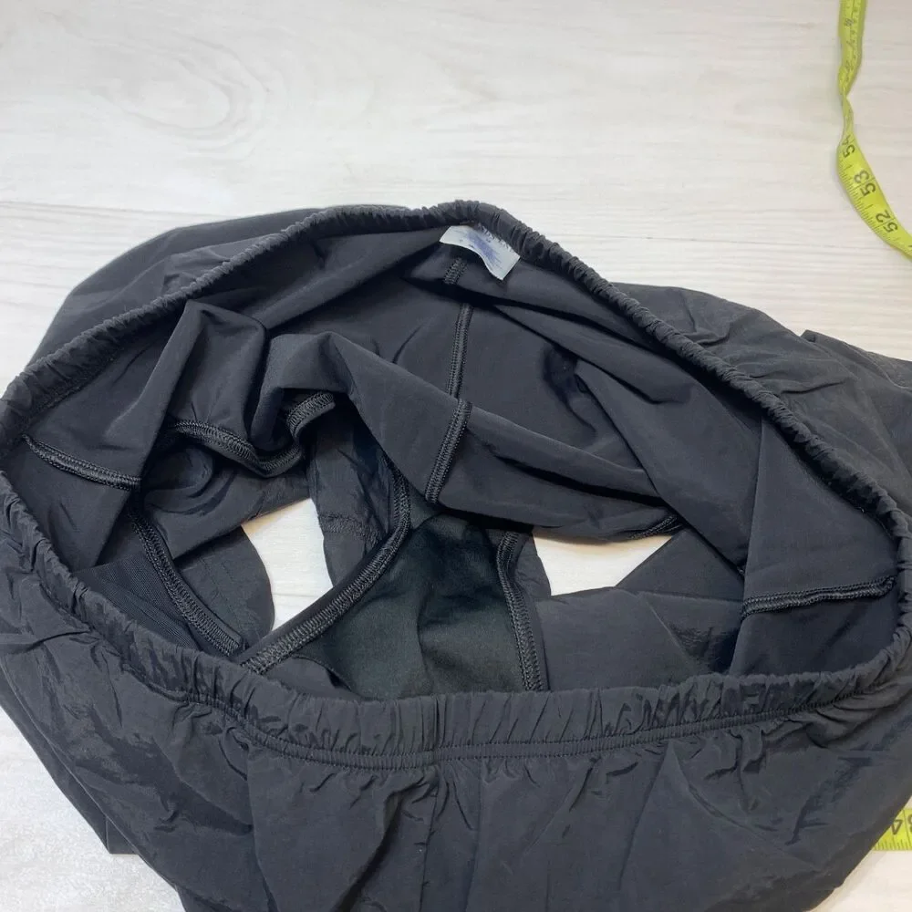 Lands End Women Black Polyester Shorts Size 18W Swim‎ Lined